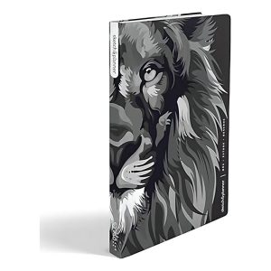 Sketch & Planner - Lion Colors Black & White - Ore, Estude, Desenhe