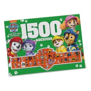 Patrulha Canina - Prancheta Para Colorir Com 1500 Adesivos