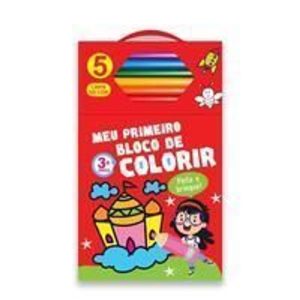 Meu Primeiro Bloco De Colorir Vermelho 3+