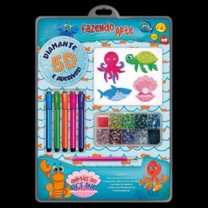 Fazendo Arte Diamante 5D - Animais do Oceano